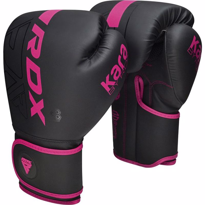 RDX F6 KARA BOXING GLOVES - black/pink
